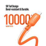 DUX DUCIS SILI Series 27W Type-C to 8 Pin Silicone Data Cable, Length: 1m, Type-C to 8 Pin