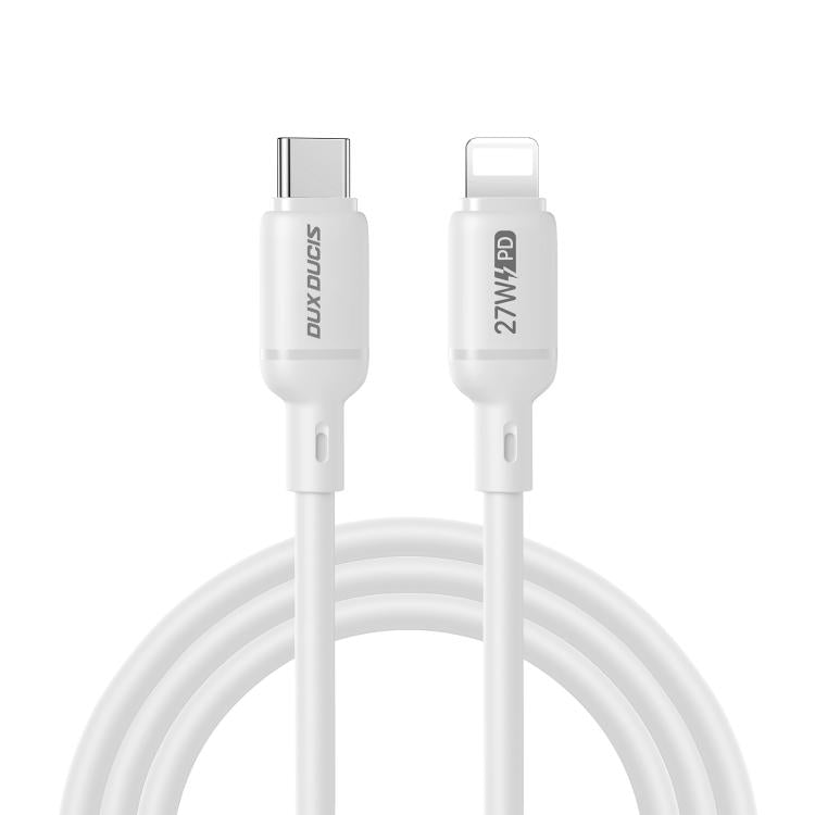 DUX DUCIS SILI Series 27W Type-C to 8 Pin Silicone Data Cable, Length: 1m, Type-C to 8 Pin