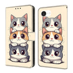 Crystal-Like Painted Vegan Leather Phone Case, For iPhone 17e / 16e, For iPhone 17 Pro Max, For iPhone 17 Pro, For iPhone 17