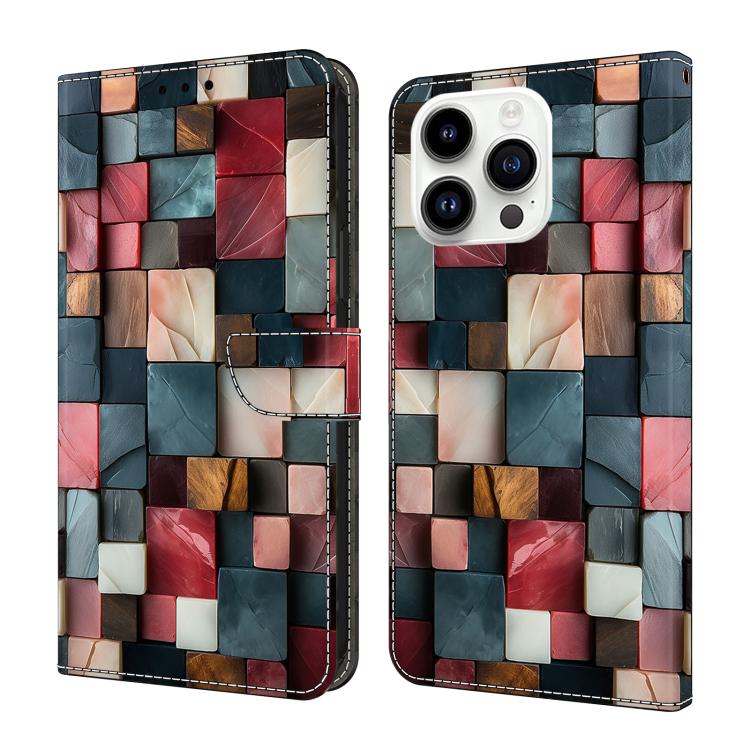 Crystal-Like Painted Vegan Leather Phone Case, For iPhone Air, For iPhone 16 Pro Max, For iPhone 16 Pro, For iPhone 16