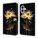 Crystal-Like Painted Vegan Leather Phone Case, For iPhone Air, For iPhone 16 Pro Max, For iPhone 16 Pro, For iPhone 16