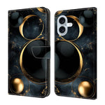 Crystal-Like Painted Vegan Leather Phone Case, For iPhone Air, For iPhone 16 Pro Max, For iPhone 16 Pro, For iPhone 16