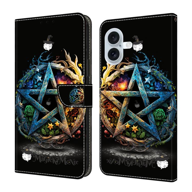 Crystal-Like Painted Vegan Leather Phone Case, For iPhone Air, For iPhone 16 Pro Max, For iPhone 16 Pro, For iPhone 16