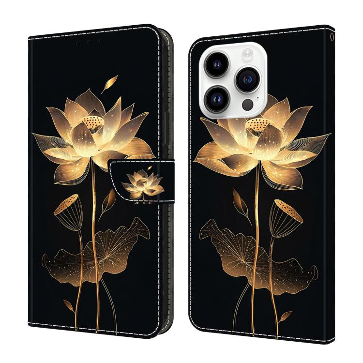 Crystal-Like Painted Vegan Leather Phone Case, For iPhone 15 Pro Max, For iPhone 15 Pro, For iPhone 14 / 13, For iPhone 14 Pro