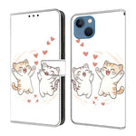 Crystal-Like Painted Vegan Leather Phone Case, For iPhone 15 Pro Max, For iPhone 15 Pro, For iPhone 14 / 13, For iPhone 14 Pro