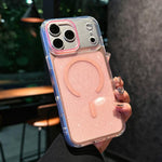 Crystal Shimmer Acrylic Magnetic Phone Case, For iPhone 17 Pro Max, For iPhone 17 Pro