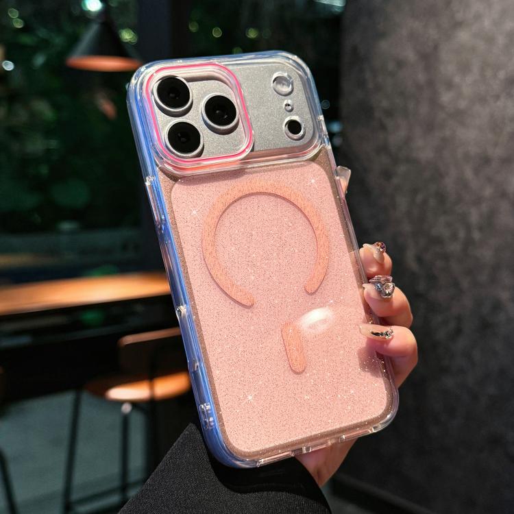 Crystal Shimmer Acrylic Magnetic Phone Case, For iPhone 17 Pro Max, For iPhone 17 Pro