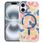 IMD Blue Light Jungle Series Magnetic Phone Case, For iPhone 17e / 16e, For iPhone 17 Pro Max, For iPhone 17 Pro, For iPhone 17, For iPhone Air, For iPhone 16 Pro Max, For iPhone 16 Pro, For iPhone 16 Plus