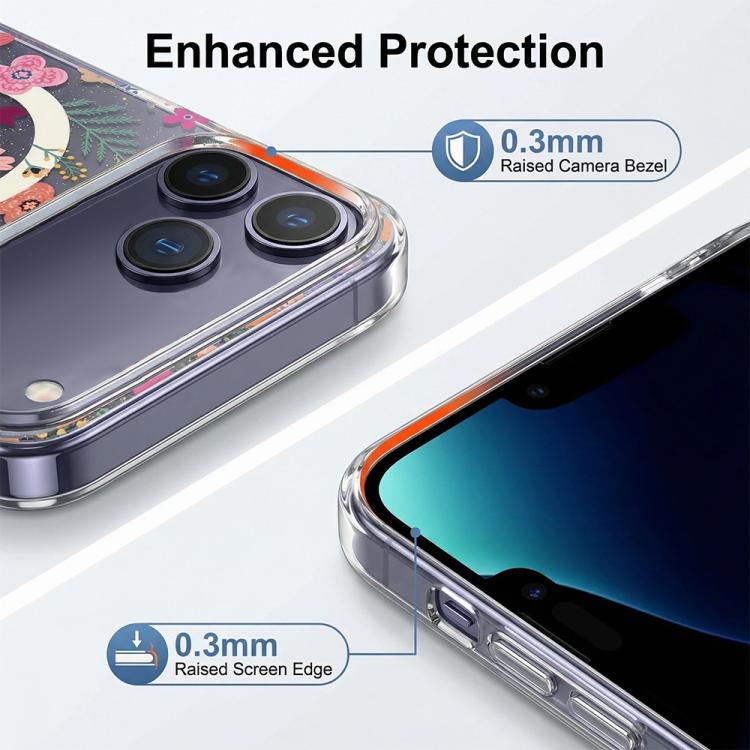 IMD Blue Light Jungle Series Magnetic Phone Case, For iPhone 17e / 16e, For iPhone 17 Pro Max, For iPhone 17 Pro, For iPhone 17, For iPhone Air, For iPhone 16 Pro Max, For iPhone 16 Pro, For iPhone 16 Plus