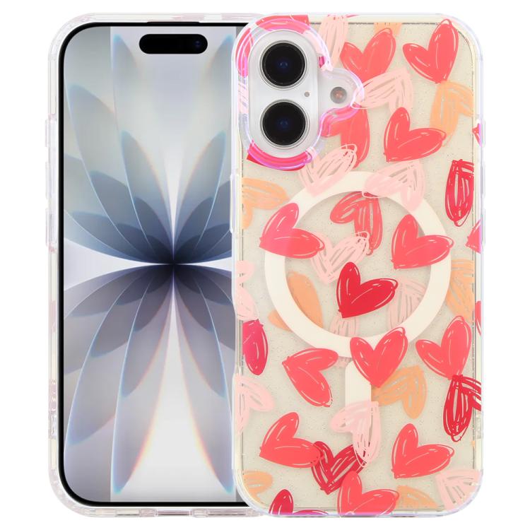 IMD Blue Light Jungle Series Magnetic Phone Case, For iPhone 17e / 16e, For iPhone 17 Pro Max, For iPhone 17 Pro, For iPhone 17, For iPhone Air, For iPhone 16 Pro Max, For iPhone 16 Pro, For iPhone 16 Plus
