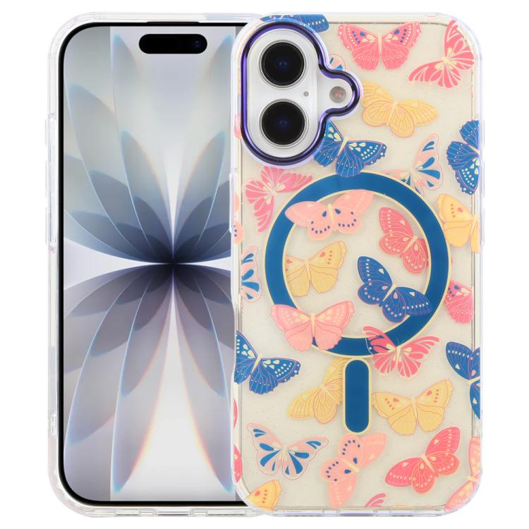 IMD Blue Light Jungle Series Magnetic Phone Case, For iPhone 17e / 16e, For iPhone 17 Pro Max, For iPhone 17 Pro, For iPhone 17, For iPhone Air, For iPhone 16 Pro Max, For iPhone 16 Pro, For iPhone 16 Plus