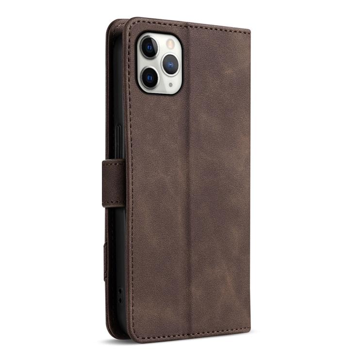 AZNS A2 Series Tri-Card Wallet RFID Vegan Leather Phone Case with Strap, For iPhone 11 Pro