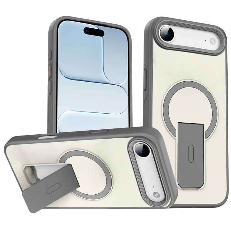Skin Feel Invisible Kickstand MagSafe Phone Case, For iPhone 16e / 17e, For iPhone 17 Pro Max, For iPhone 17 Pro, For iPhone 17, For iPhone Air