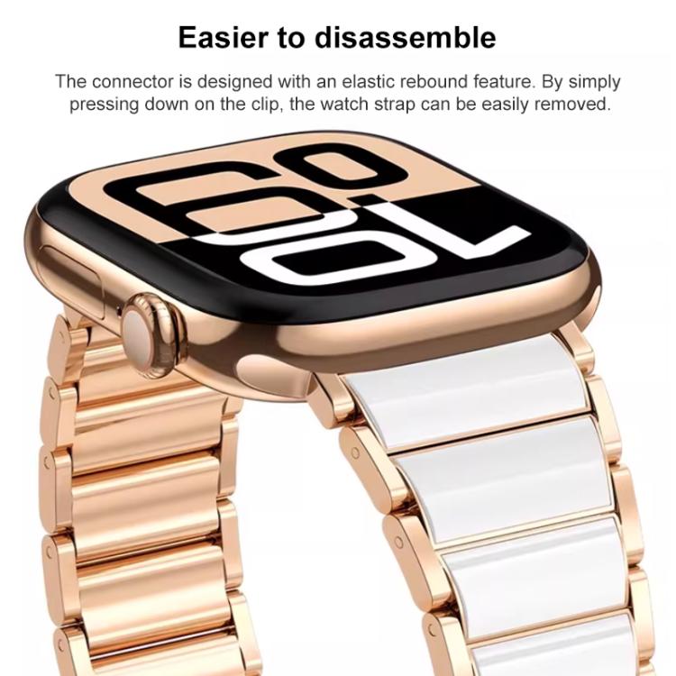 xDfind Ceramic Stainless Steel Watch Band, For Apple Watch 42 / 44 / 45 / 46 / 49mm, For Apple Watch 38 / 40 / 41 / S11 42mm