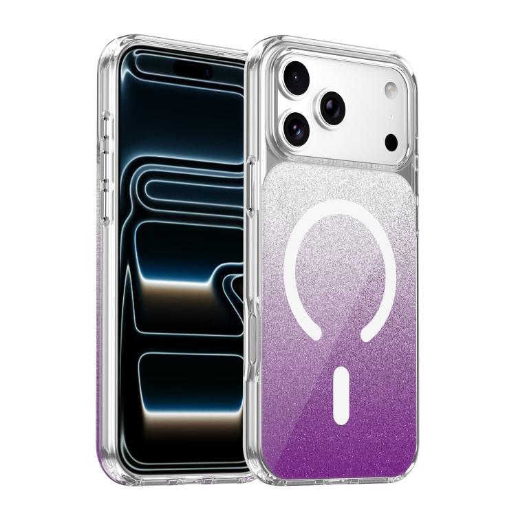 Crystal Glitter Magnetic Phone Case, For iPhone 17 Pro Max, For iPhone 17 Pro