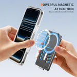 Magnetic Metal Card Clip Bag with Foldable Holder