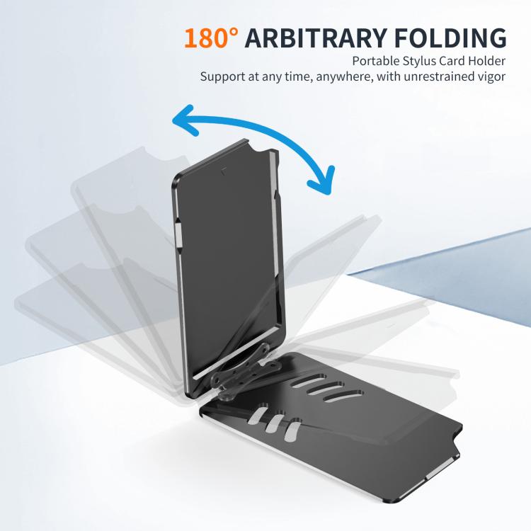 Magnetic Metal Card Clip Bag with Foldable Holder
