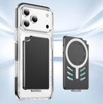Magnetic Metal Card Clip Bag with Foldable Holder