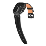 Denim Stitching Vegan Leather Watch Band, For Apple Watch 46mm / 49mm / 45mm / 44mm