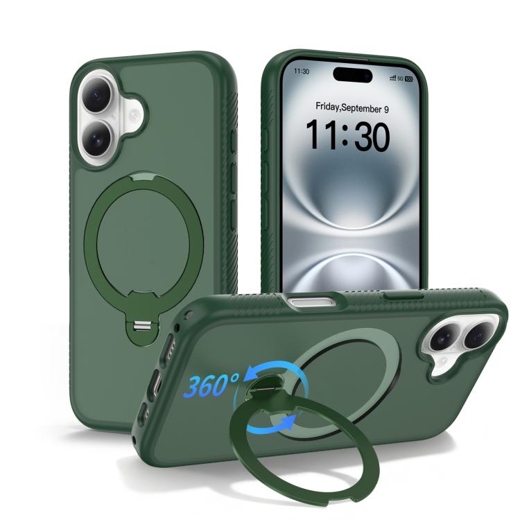 Magnetic 360 Rotating Stand Airbag Shockproof Phone Case, For iPhone 16e / 17e, For iPhone 17 Pro Max, For iPhone 17 Pro, For iPhone 17, For iPhone Air, For iPhone 16 Pro Max, For iPhone 16