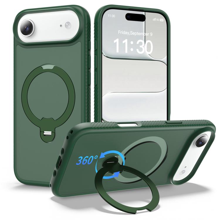 Magnetic 360 Rotating Stand Airbag Shockproof Phone Case, For iPhone 16e / 17e, For iPhone 17 Pro Max, For iPhone 17 Pro, For iPhone 17, For iPhone Air, For iPhone 16 Pro Max, For iPhone 16