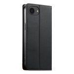 Dierfeng Splicing Strong Magnetic RFID Vegan Leather Phone Case, For iPhone 17e / 16e, For iPhone 17 Pro Max, For iPhone 17 Pro, For iPhone 17, For iPhone Air, For iPhone 16 Pro Max, For iPhone 16 Pro, For iPhone 16 Plus