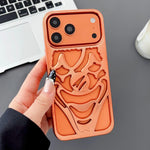 Electroplated Hollow Out Clown Heat Dissipation TPU Phone Case, For iPhone 17 Pro Max, For iPhone 17 Pro, For iPhone 17, For iPhone 16 Pro Max, For iPhone 16 Pro, For iPhone 16
