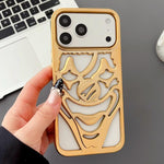 Electroplated Hollow Out Clown Heat Dissipation TPU Phone Case, For iPhone 17 Pro Max, For iPhone 17 Pro, For iPhone 17, For iPhone 16 Pro Max, For iPhone 16 Pro, For iPhone 16