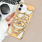 Electroplated Hollow Out Clown Heat Dissipation TPU Phone Case, For iPhone 17 Pro Max, For iPhone 17 Pro, For iPhone 17, For iPhone 16 Pro Max, For iPhone 16 Pro, For iPhone 16