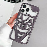 Electroplated Hollow Out Clown Heat Dissipation TPU Phone Case, For iPhone 17 Pro Max, For iPhone 17 Pro, For iPhone 17, For iPhone 16 Pro Max, For iPhone 16 Pro, For iPhone 16