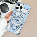 Electroplated Hollow Out Clown Heat Dissipation TPU Phone Case, For iPhone 17 Pro Max, For iPhone 17 Pro, For iPhone 17, For iPhone 16 Pro Max, For iPhone 16 Pro, For iPhone 16