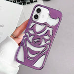Electroplated Hollow Out Clown Heat Dissipation TPU Phone Case, For iPhone 17 Pro Max, For iPhone 17 Pro, For iPhone 17, For iPhone 16 Pro Max, For iPhone 16 Pro, For iPhone 16