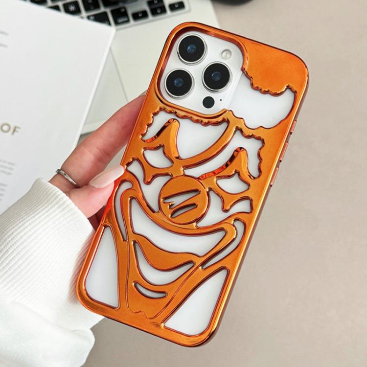 Electroplated Hollow Out Clown Heat Dissipation TPU Phone Case, For iPhone 15 Pro Max, For iPhone 15 Pro, For iPhone 15, For iPhone 14, For iPhone 14 Pro, For iPhone 14 Pro Max