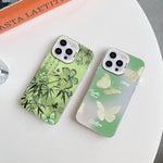 Butterfly Pattern Silver Plating PC Hybrid TPU Phone Case, For iPhone 15, For iPhone 14 Plus, For iPhone 14, For iPhone 14 Pro, For iPhone 14 Pro Max, For iPhone SE 2022 / SE 2020