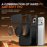 Camera Sliding Shield Magnetic Rotation Holder Phone Case, For iPhone 18 Pro / 17 Pro, For iPhone 18 Pro Max / 17 Pro Max, For iPhone 17, For iPhone Air, For iPhone 16 Pro Max, For iPhone 16 Pro