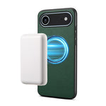 Denior A08 PU Vegan Leather Calfskin Texture Magnetic Phone Case, For iPhone 17 Pro Max, For iPhone 17 Pro, For iPhone 17, For iPhone Air