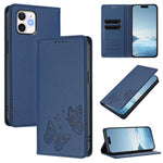 Strong Magnetic Dual Butterfly RFID Vegan Leather Phone Case, For iPhone 14 Pro Max, For iPhone 13 Pro Max, For iPhone 13 Pro, For iPhone 12 / 12 Pro