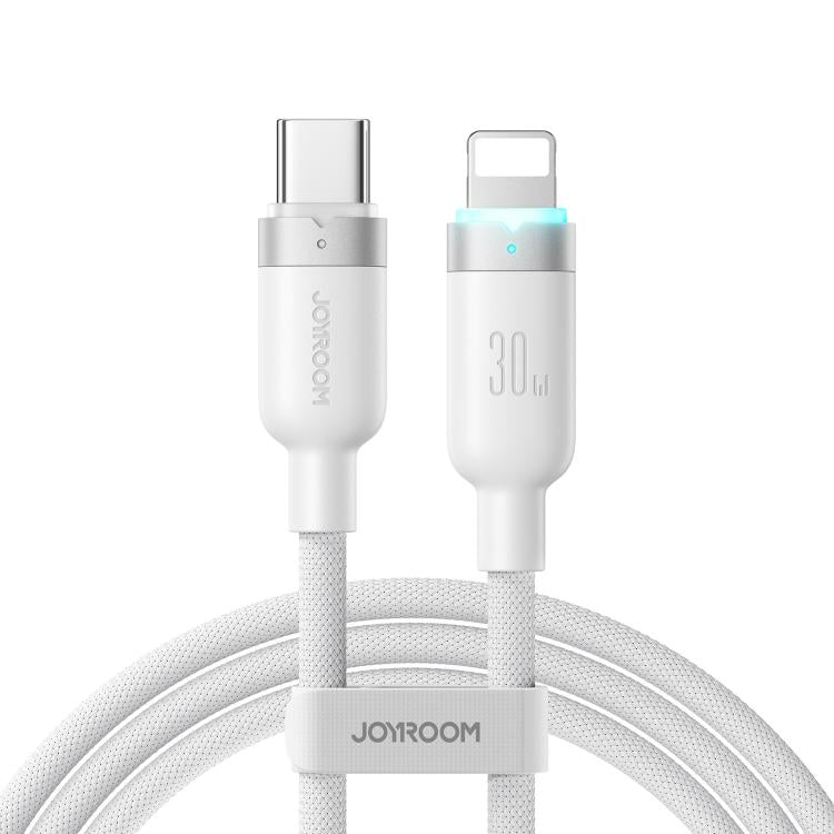 JOYROOM S-A63 StarWay Series 1.2m 30W Type-C to 8 Pin Auto Power-Off Fast Charging Data Cable, Type-C to 8 Pin