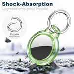 XDcase 4pcs Translucent Hard PC Protective Case with Key Ring, 4PCS (Transparent Black Green Blue), 4PCS (Transparent Blue Green Red Pink)