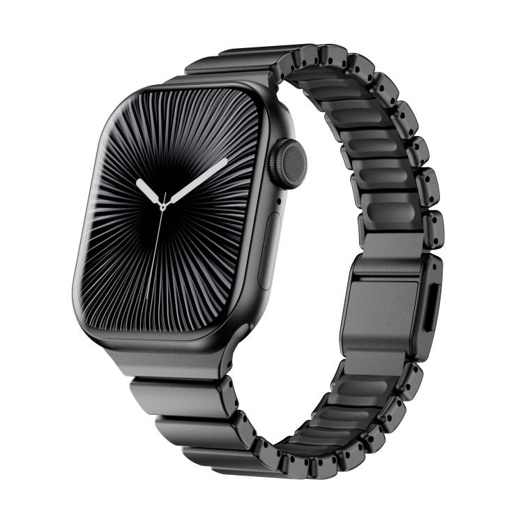 One-bead Waist Stainless Steel Norman Buckle Magnetic Watch Band, For Apple Watch 46mm / 49mm / 45mm / 44mm, For Apple Watch 42mm / 41mm / 40mm / 38mm