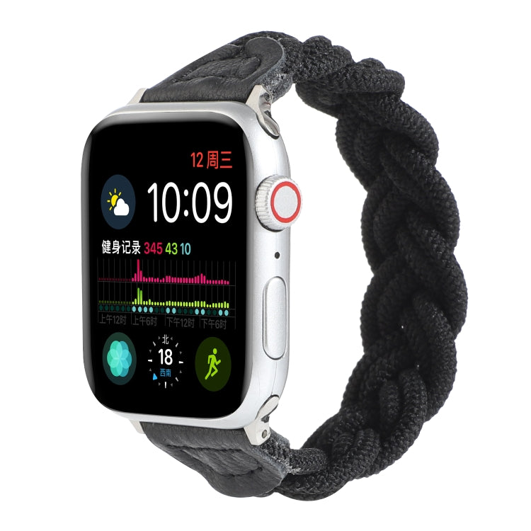 Elastic Woven Watchband For Apple Watch Series 6 & SE & 5 & 4 44mm / 3 & 2 & 1 42mm, 120mm, 130mm, 150mm