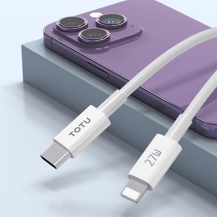 TOTU GTZB01-PD Series 27W Type-C to 8 Pin Data Cable Set, Length: 0.5m + 1m + 2m