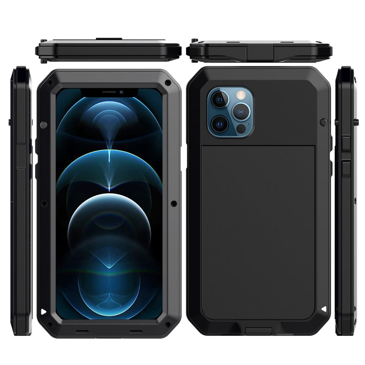 Shockproof Waterproof Silicone + Zinc Alloy Protective Case, For iPhone 12 mini, For iPhone 12 / 12 Pro, For iPhone 12 Pro Max