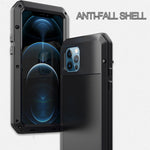 Shockproof Waterproof Silicone + Zinc Alloy Protective Case, For iPhone 12 mini, For iPhone 12 / 12 Pro, For iPhone 12 Pro Max
