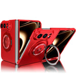 360 Rotation Ring Holder MagSafe Shockproof PC Phone Case, For iPhone Duo