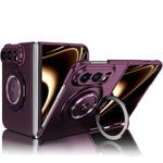 360 Rotation Ring Holder MagSafe Shockproof PC Phone Case, For iPhone Duo