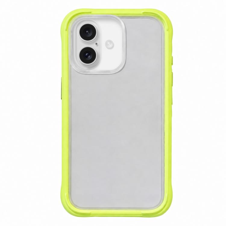 Silicone Frame Bumper Frosted Back Panel Phone Case, For iPhone 16