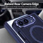 GKK Integrated Phantom Folding Hinge Heat Dissipation Magnetic Phone Case, For iPhone Duo