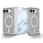 GKK Integrated Phantom Folding Hinge Heat Dissipation Magnetic Phone Case, For iPhone Duo