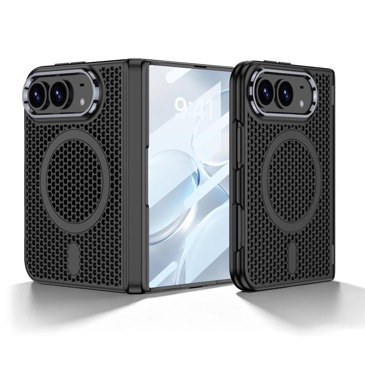 GKK Integrated Phantom Folding Hinge Heat Dissipation Magnetic Phone Case, For iPhone Duo